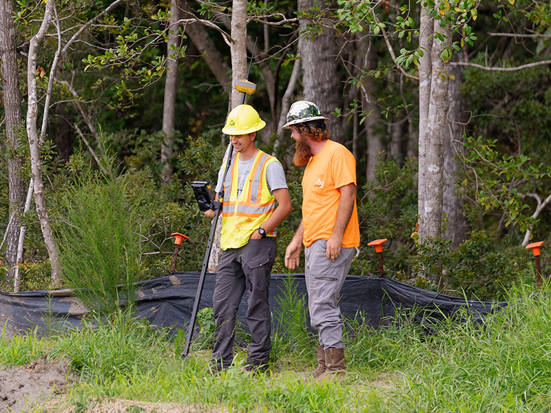 Reinforcing James White Construction sitework branding